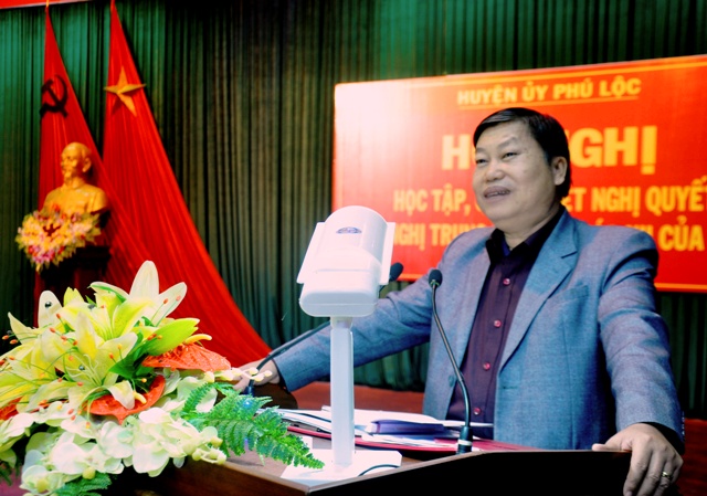 Phú Lộc quán triệt Nghị quyết Trung ương 6 Khóa XII