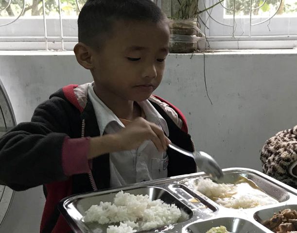 Cháu Tránh đã được giúp đỡ