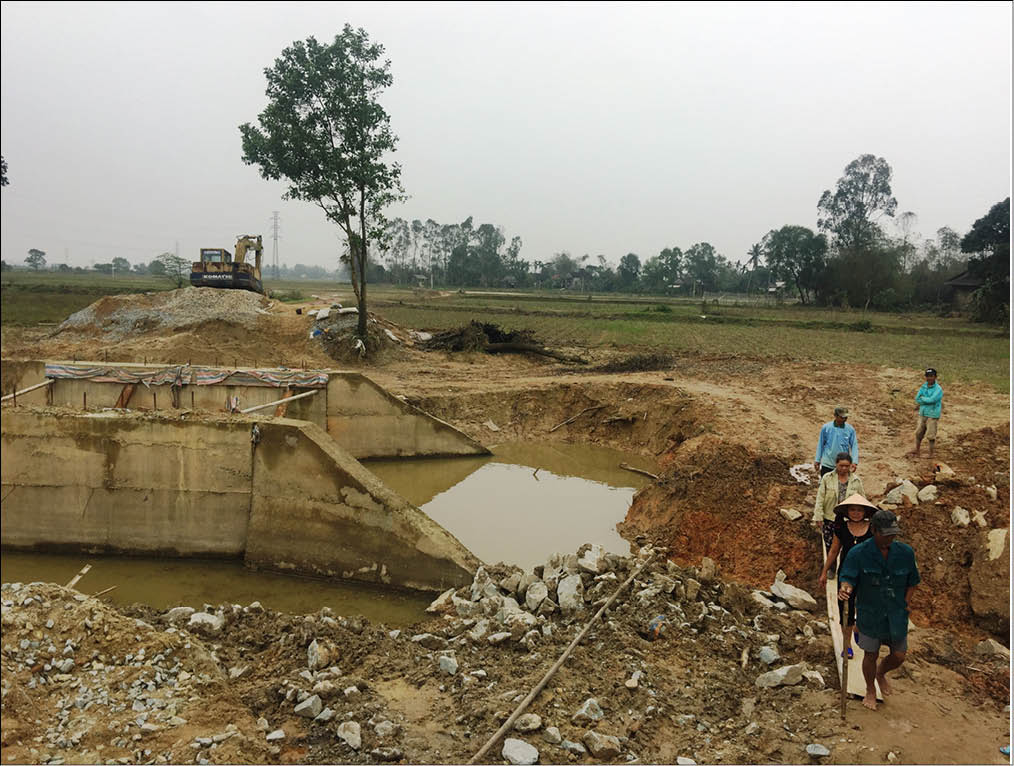 Dự án thi công cầu An Đồ Hạ chậm tiến độ Dân kêu cầu tạm nguy hiểm