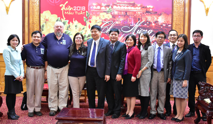 Vietnam Veterans of America VVA visits and works in Hue