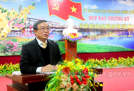 Provincial leaders meet with the press on the occasion of New Year 2018