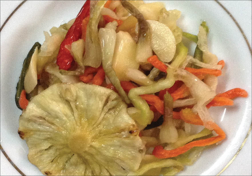Julienned pickled vegetables for Tet holiday