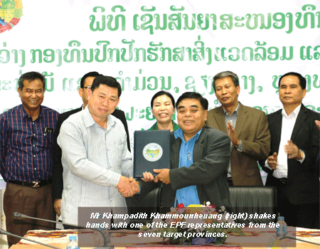 EPF tài trợ 22,7 triệu USD để Lào triển khai kế hoạch bảo vệ môi trường