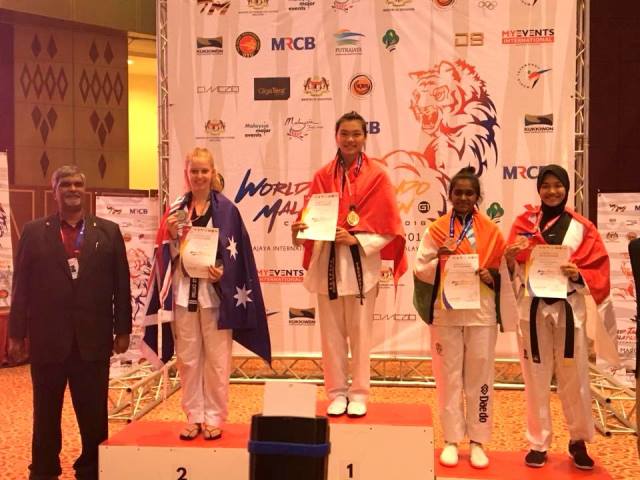 VĐV Huế giành 2 HCV giải Taekwondo Maylaysia Open G1 Ranking