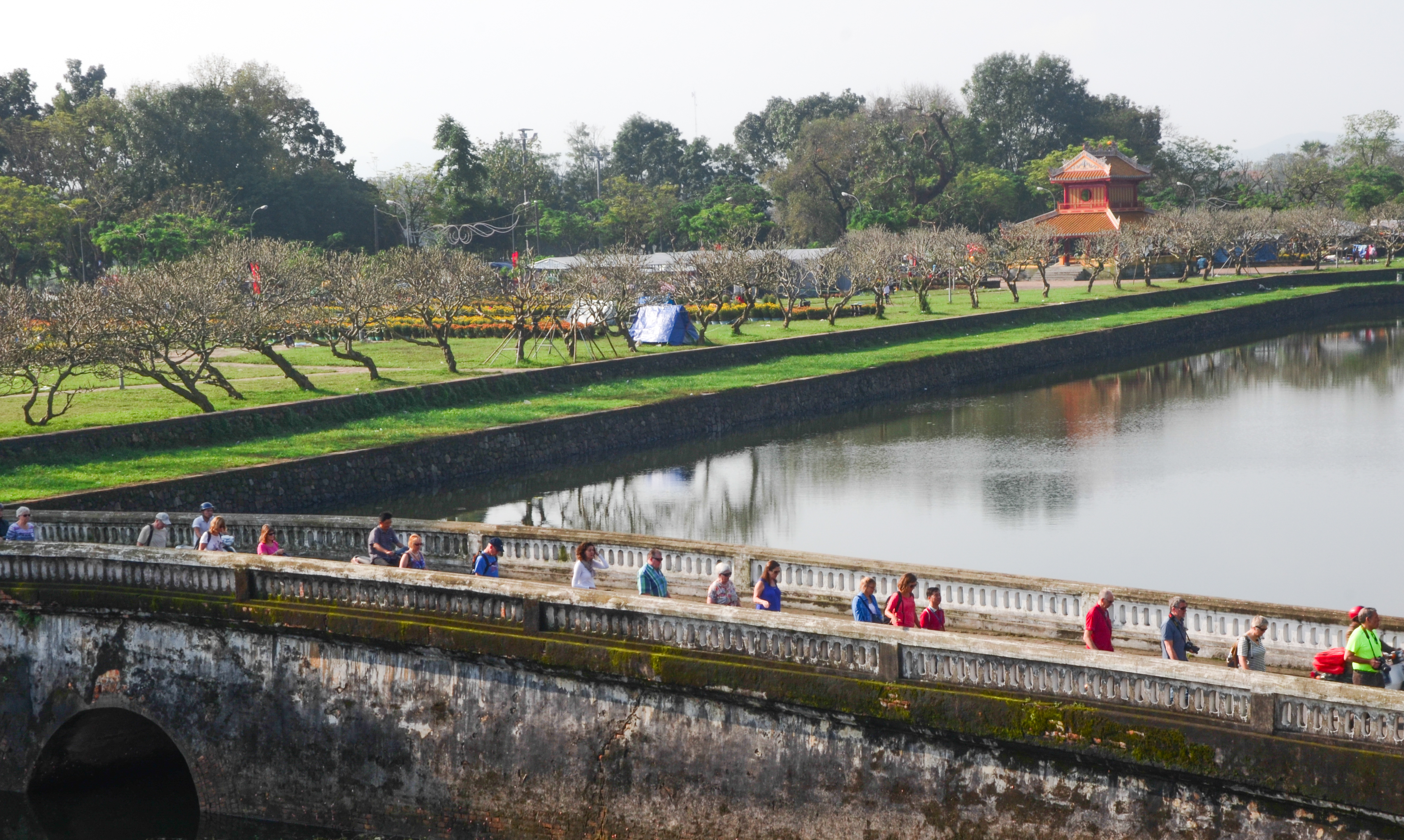 The number of international tourists to Hue in the first two months doubles compared to the same period last year