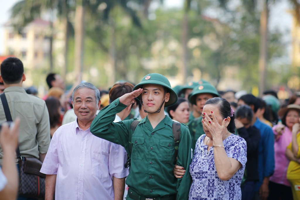 Emotions of the day joining army