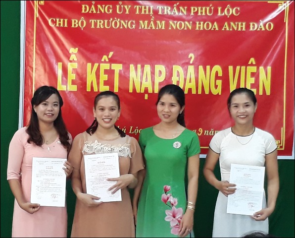 Phát triển đảng viên mới ở thị trấn Phú Lộc Nhắm đơn vị để tạo nguồn