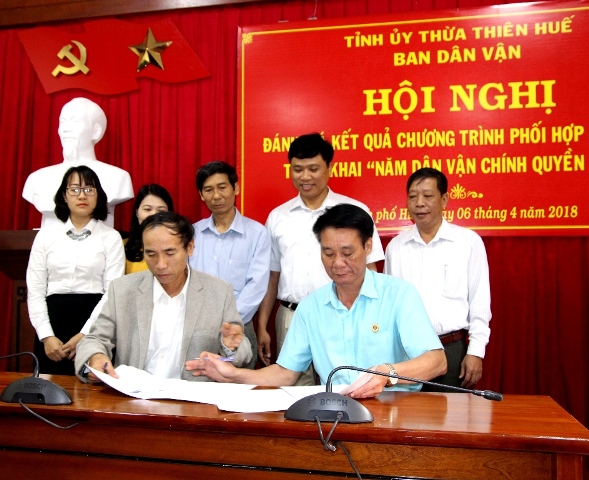 Phối hợp thực hiện tốt công tác dân vận