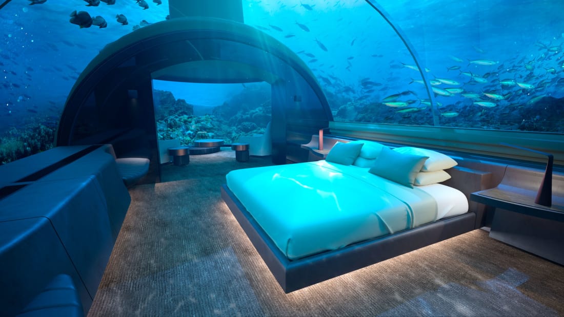 Ngủ  dưới biển ở quốc đảo thiên đường Maldives