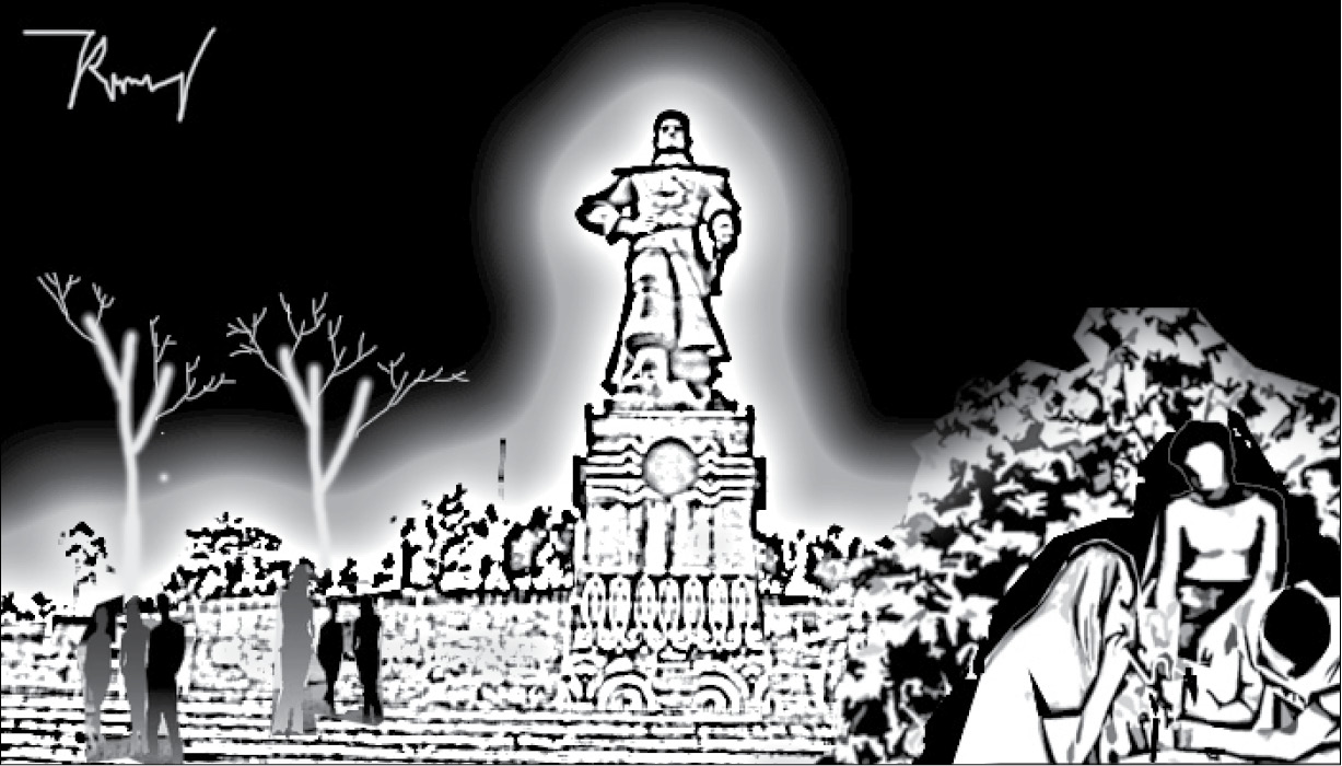 Hình ảnh xấu ở núi Bân