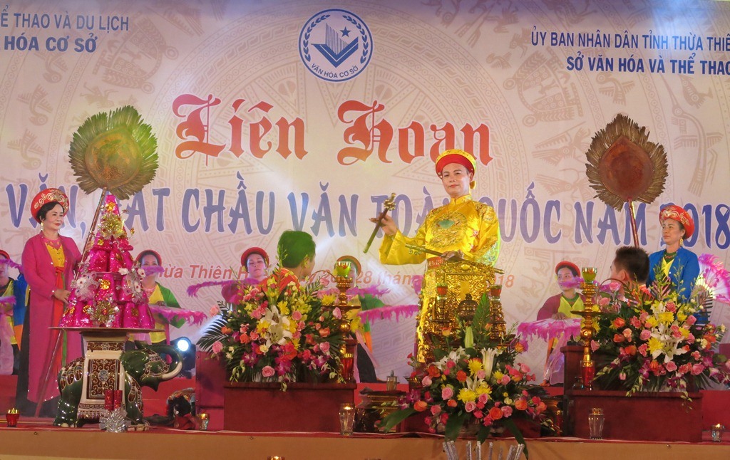 Công diễn 3 tiết mục xuất sắc Liên hoan hát Văn, hát Chầu văn toàn quốc