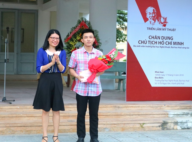 Art exhibition entitled Portrait of President Ho Chi Minh
