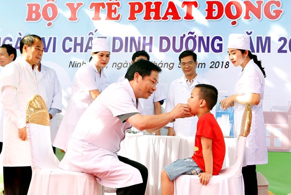 Hơn 6 triệu trẻ dưới 5 tuổi trên cả nước được uống vitamin A