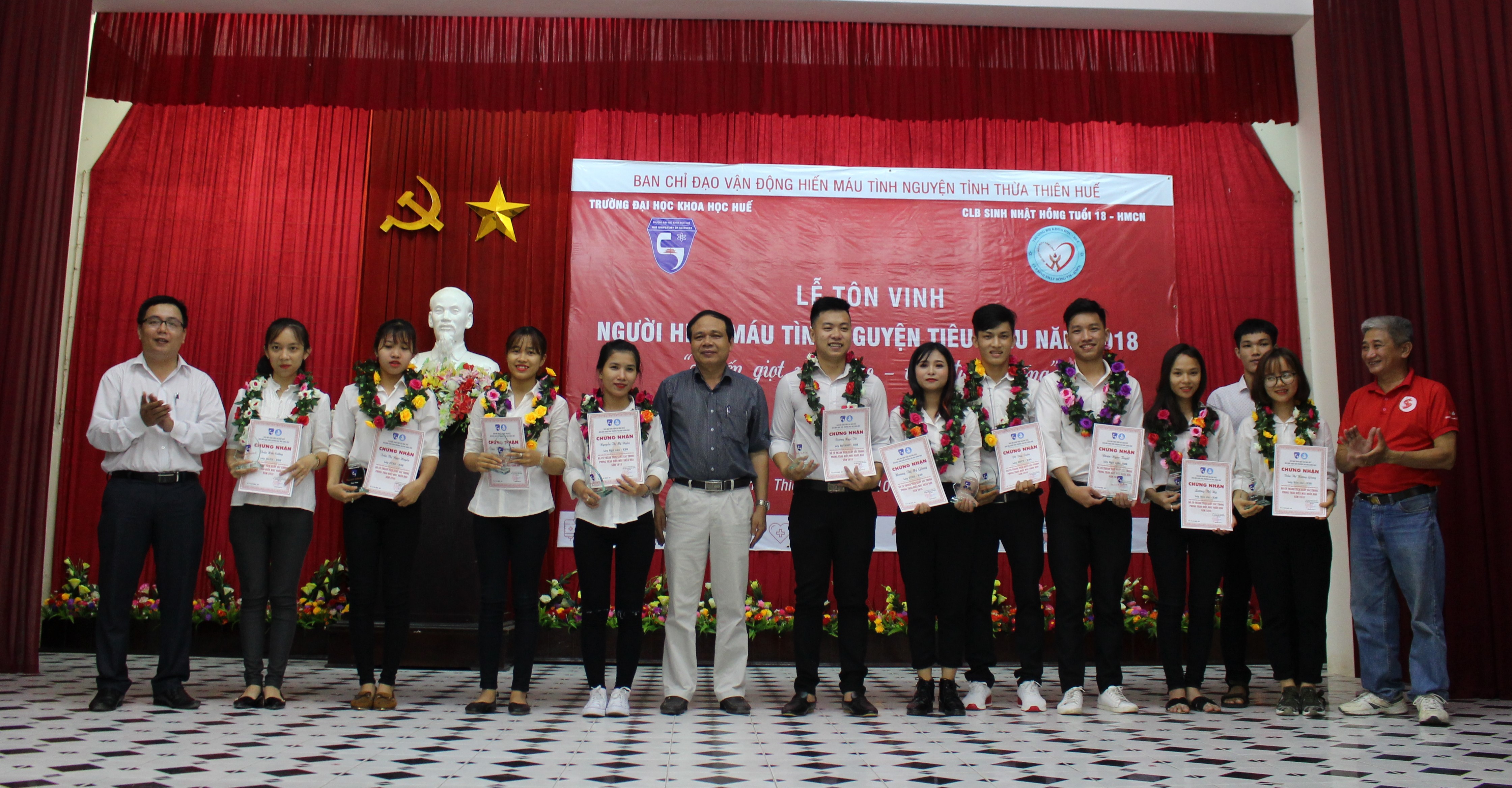 Trường ĐH Khoa học Huế tôn vinh người hiến máu tình nguyện