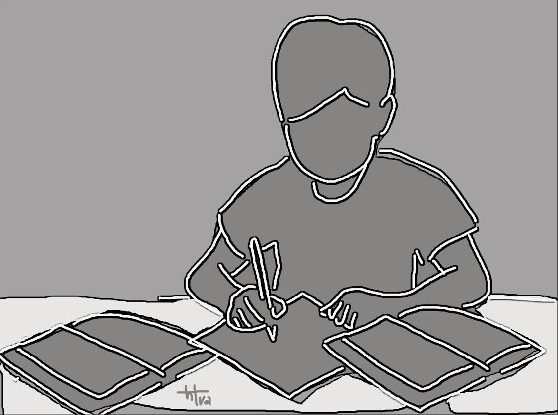 Căng cơ bụng trùng cơ mắt