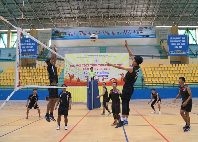 5 đơn vị tham gia giải bóng chuyền Đại hội TDTT tỉnh