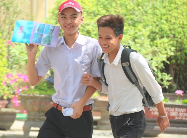 Thí sinh thoải mái sau bài thi tổ hợp khoa học xã hội