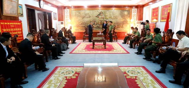 Công an tỉnh tiếp và hội đàm với Cảnh sát Hoàng gia Thái Lan