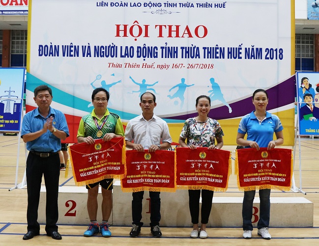 Bế mạc Hội thao đoàn viên Công đoàn và người lao động tỉnh