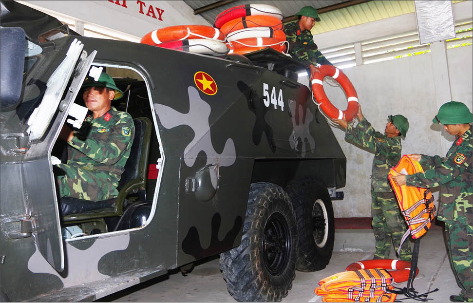 Tiểu đoàn Tăng thiết giáp 3 Thực hiện tốt nhiệm vụ phòng chống thiên tai