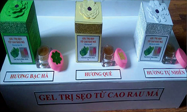 Làm liền sẹo từ cao rau má