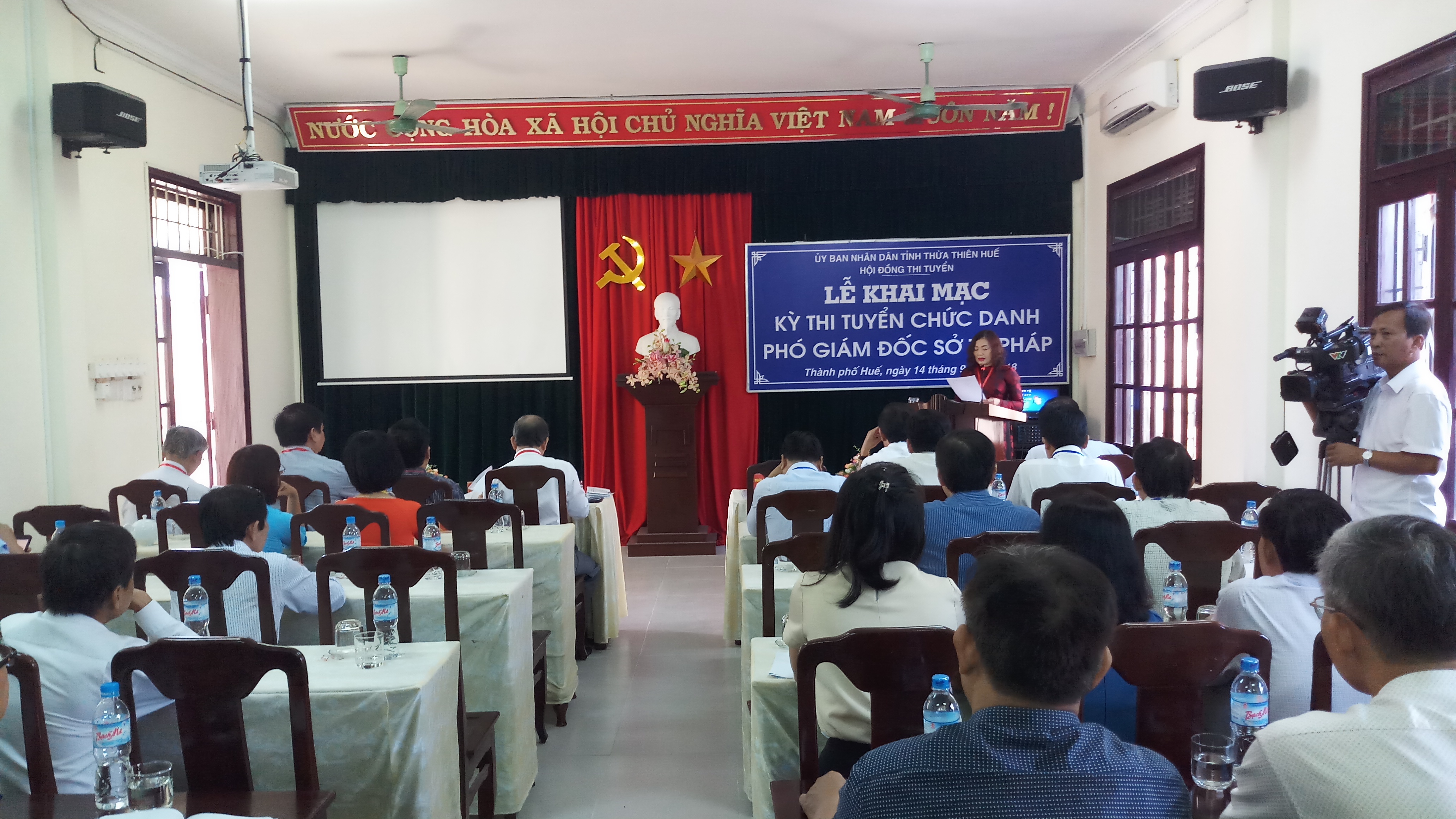 Hai ứng viên thi tuyển chức danh Phó Giám đốc Sở Tư pháp