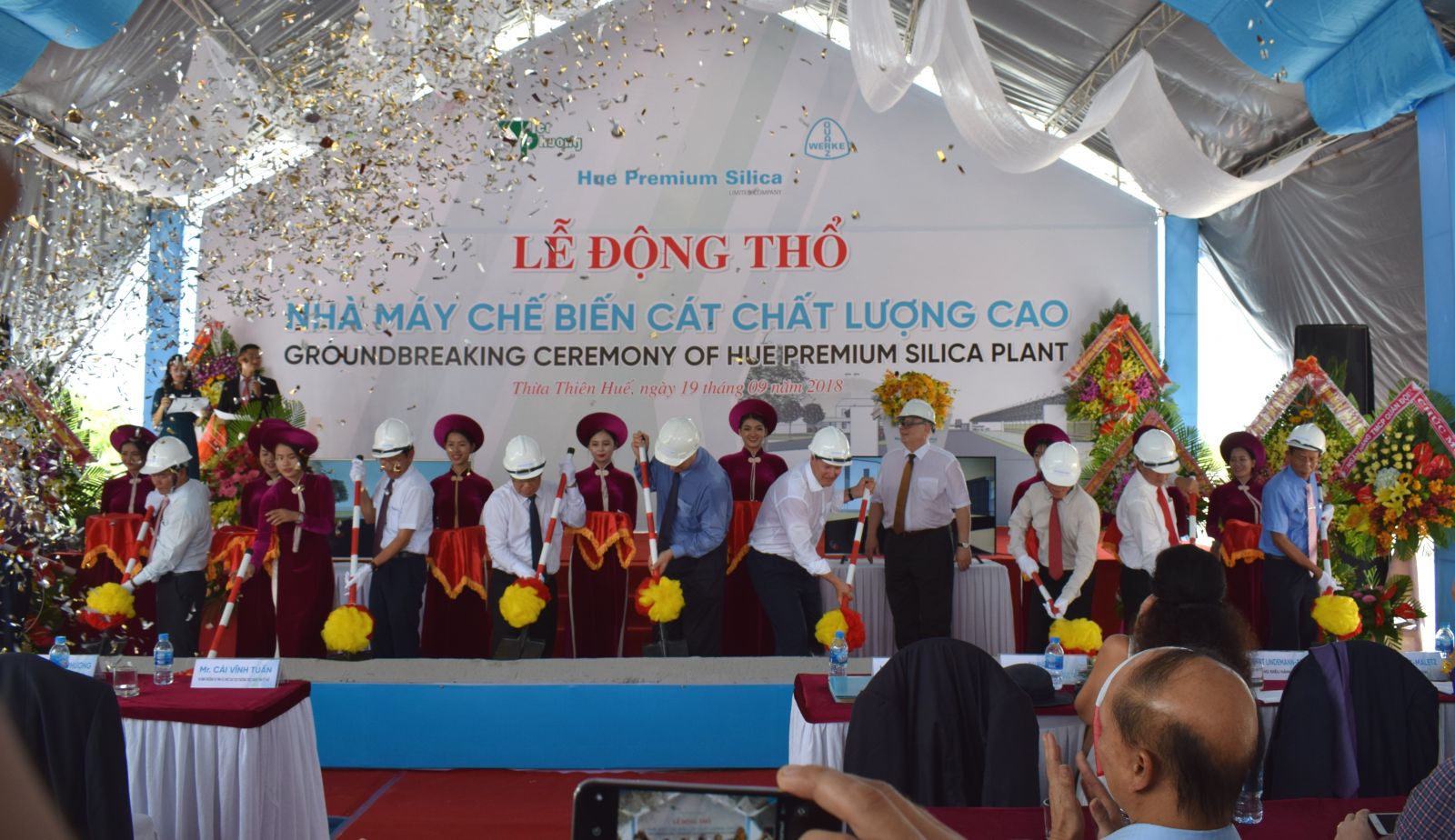 The first premium silica plant in Vietnam commenced