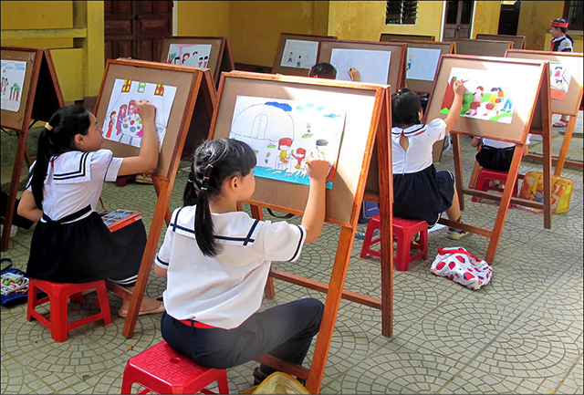 Đa dạng hoạt động văn thể mỹ cho học sinh tiểu học