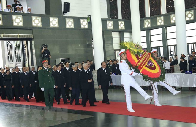 Tổ chức trọng thể Lễ viếng Chủ tịch nước Trần Đại Quang