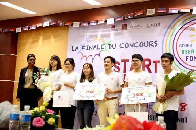 The Tournesol Group Hue University wins the Third prize in Start-up Ideas Contest of AUF