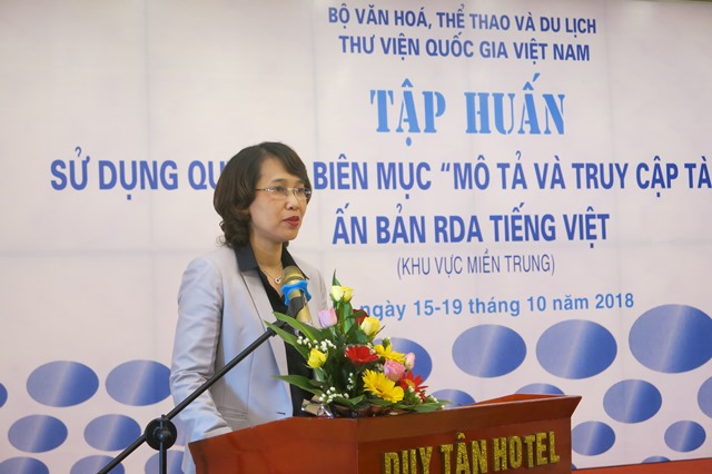 Tập huấn sử dụng quy tắc biên mục “Mô tả và truy cập tài nguyên” trong thư viện