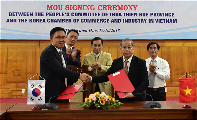 Thua Thien Hue signs a cooperation agreement on investment promotion with South Korea