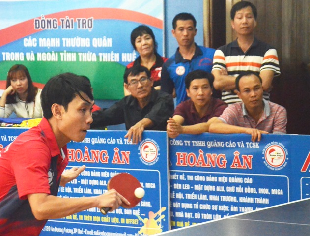 Bế mạc giải bóng bàn chỉ thi đấu vào chủ nhật hàng tuần