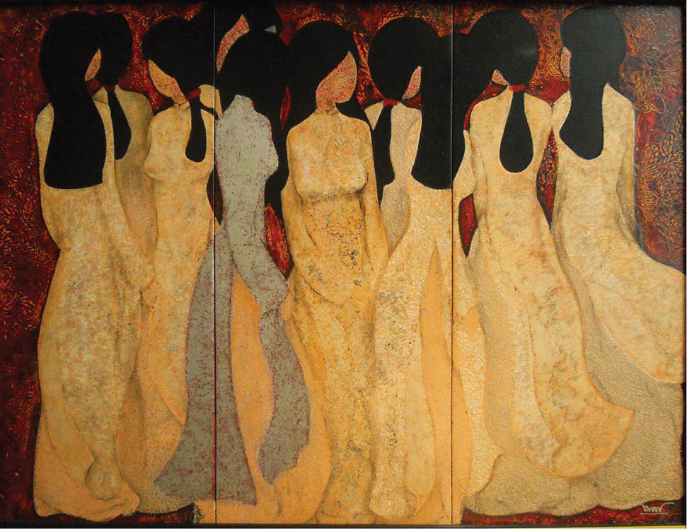 Tuong Van and the shyness in the paintings of young ladies