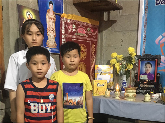 Bốn chị em mồ côi cần được giúp đỡ