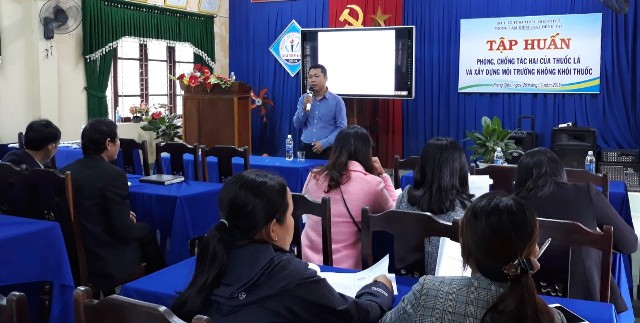 Tập huấn công tác phòng chống tác hại thuốc lá