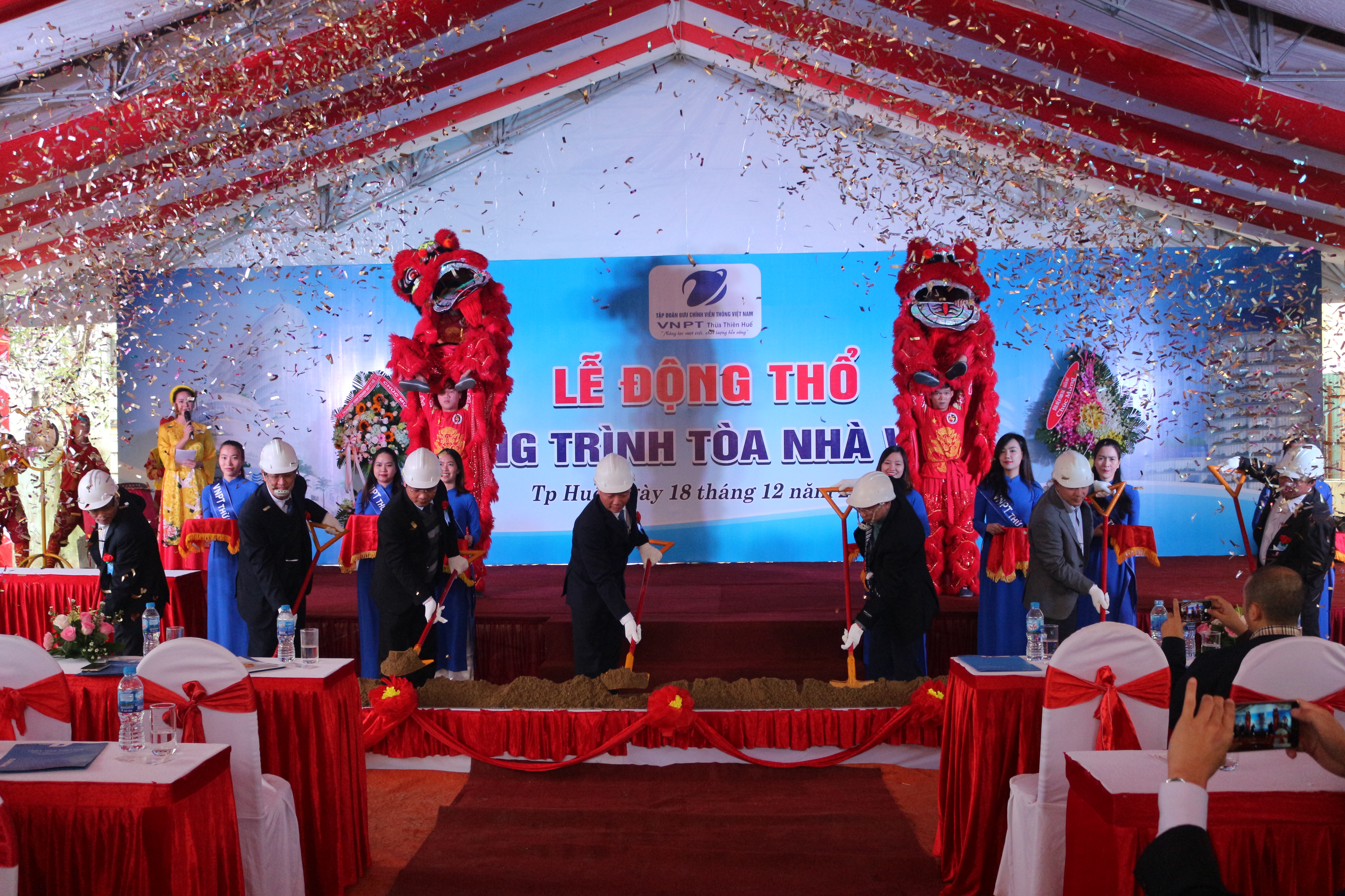 Động thổ công trình tòa nhà VNPT tại số 4 đường Hà Nội