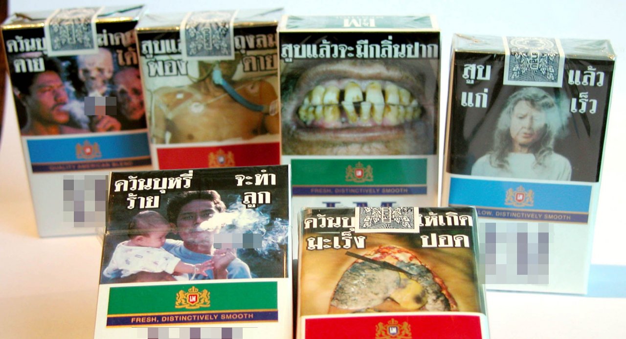 Thái Lan trở thành nước đầu tiên ở châu Á áp dụng bao bì thuốc lá đơn giản