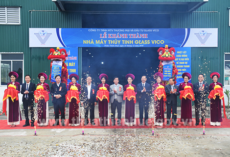 Inaugurating Glass Vico glass production plant