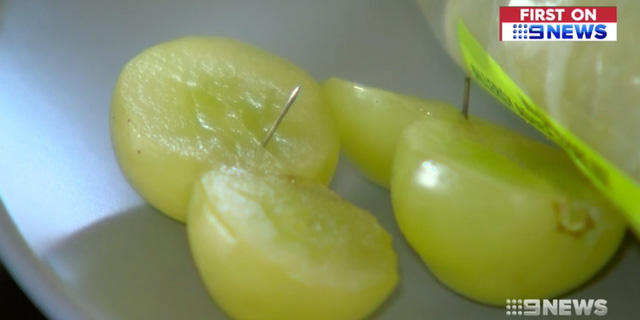 Australia phát hiện kim nhọn xuất hiện trong nho