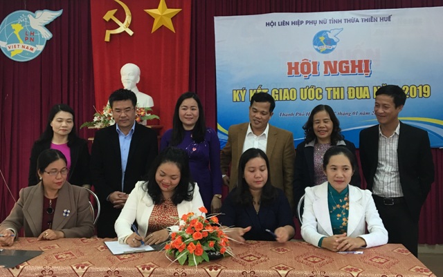 Hội Liên hiệp Phụ nữ tỉnh Ký kết thực hiện ba nhiệm vụ trọng tâm năm 2019