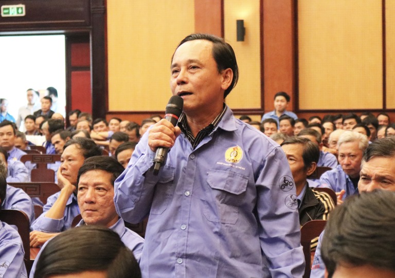 Đối thoại với 300 đoàn viên khối Nghiệp đoàn xích lô, xe thồ, bốc xếp