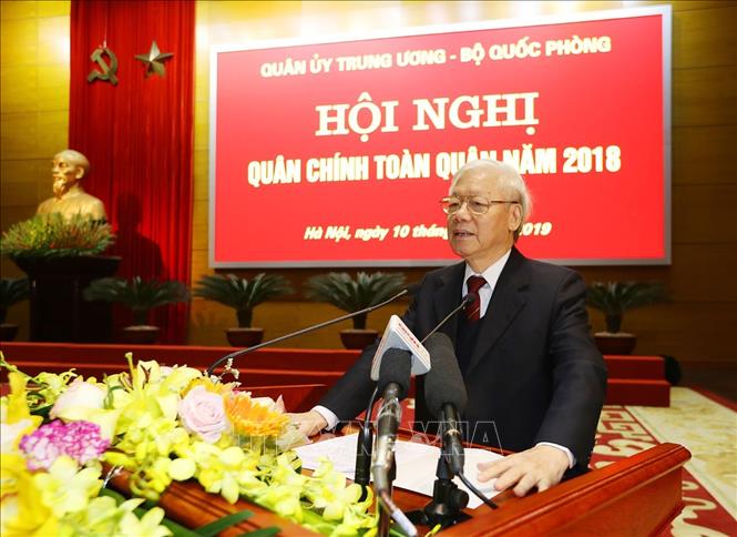 Tổng Bí thư, Chủ tịch nước dự Hội nghị triển khai nhiệm vụ quân sự, quốc phòng năm 2019