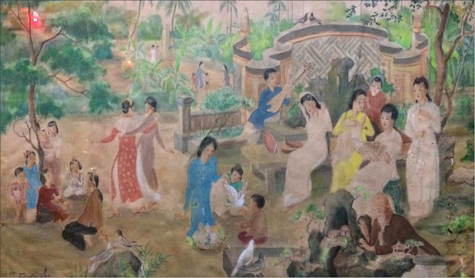 Women’s beauty in the paintings of artist Ton That Dao