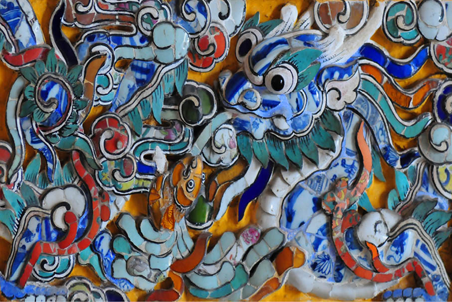 East-west beauty in decoration at Khai Dinh Mausoleum