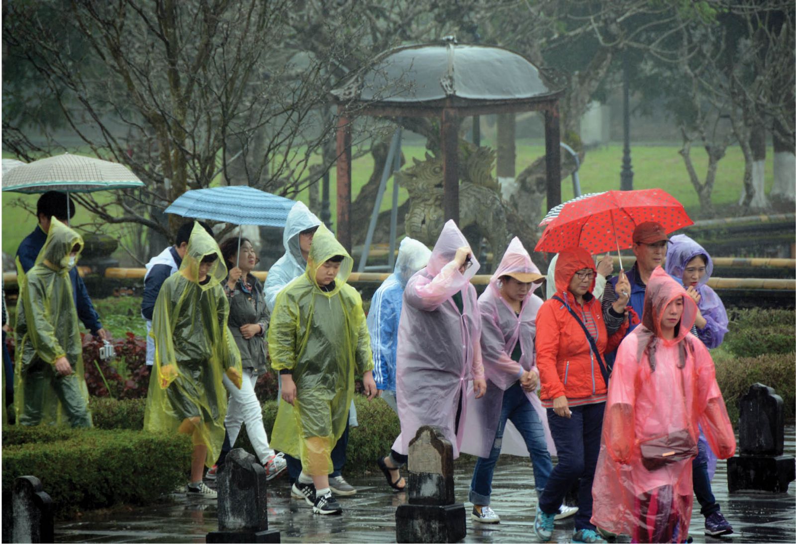 Colors” of Hue in the rain
