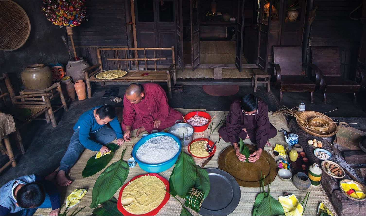 Bánh chưng, bánh tét ngày tết