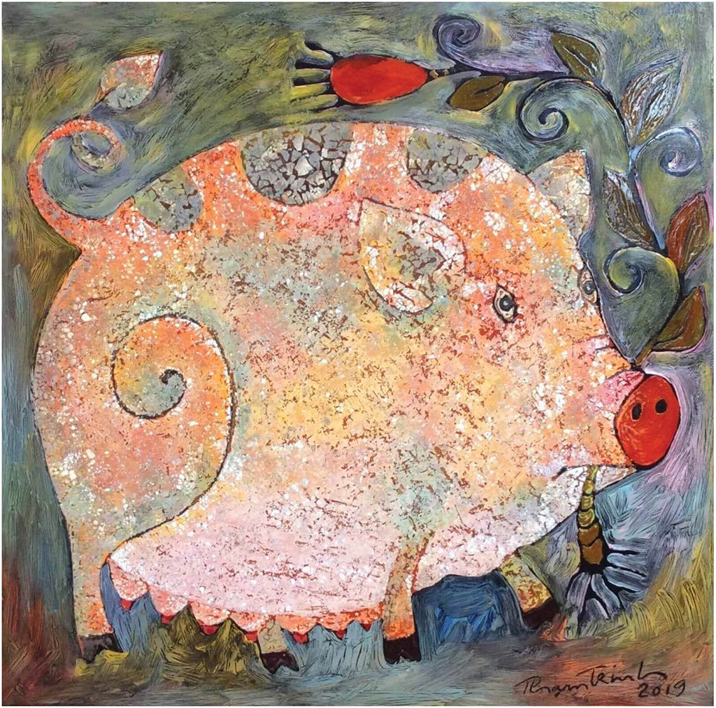 Năm hợi xem vẽ lợn