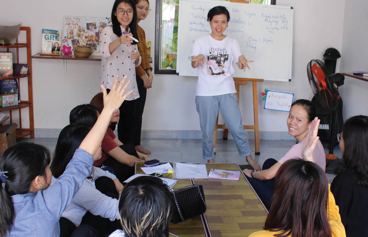 Tiếng Anh… trên bàn tay
