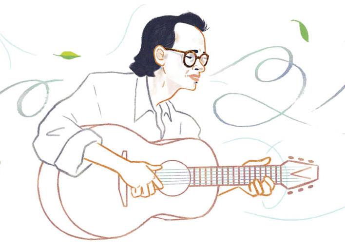 Doodles honoring musician Trinh Cong Son
